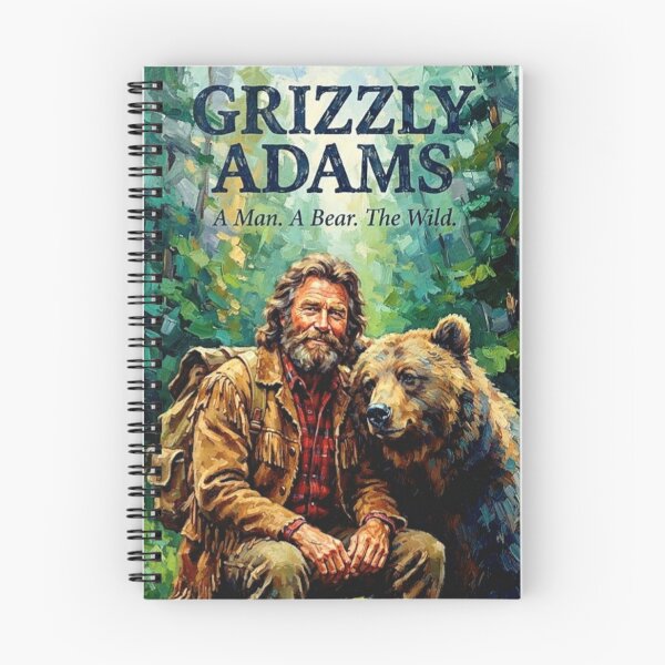 Item preview, Grizzly Adams Retro Western Adventure Forest Mountain Man Bear Tribute Art Movie Poster designed and sold by Art's Diner.