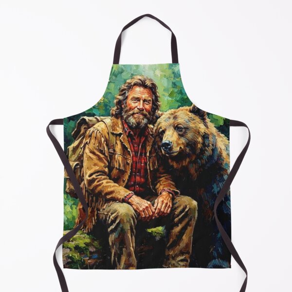 Item preview, Grizzly Adams Retro Western Adventure Forest Mountain Man Bear Tribute Art Movie Poster designed and sold by Art's Diner.