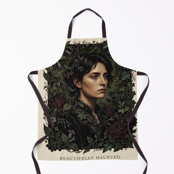Item preview, Beautifully Haunted Dark Floral Gothic Portrait – Dark Academia Aesthetic Gift designed and sold by Velustro Shop.