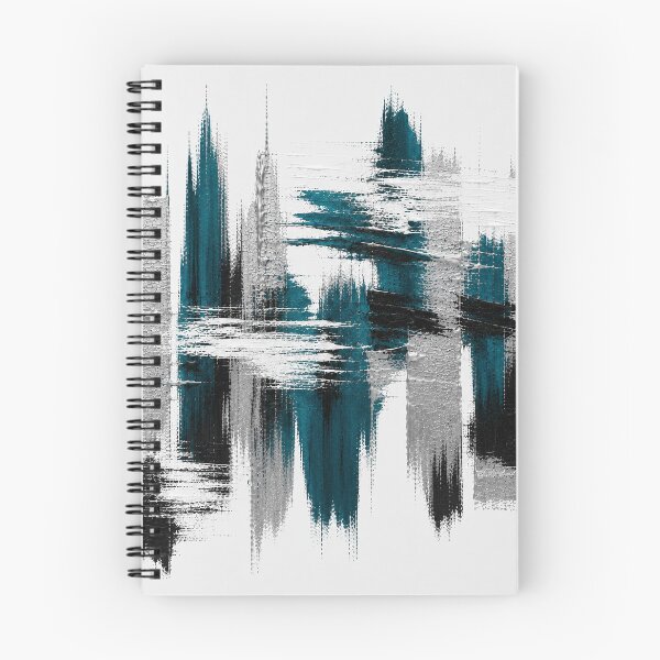 Item preview, Petroleum Skyline – Textured Modern Abstract Cityscape designed and sold by Ingorgia Studio.