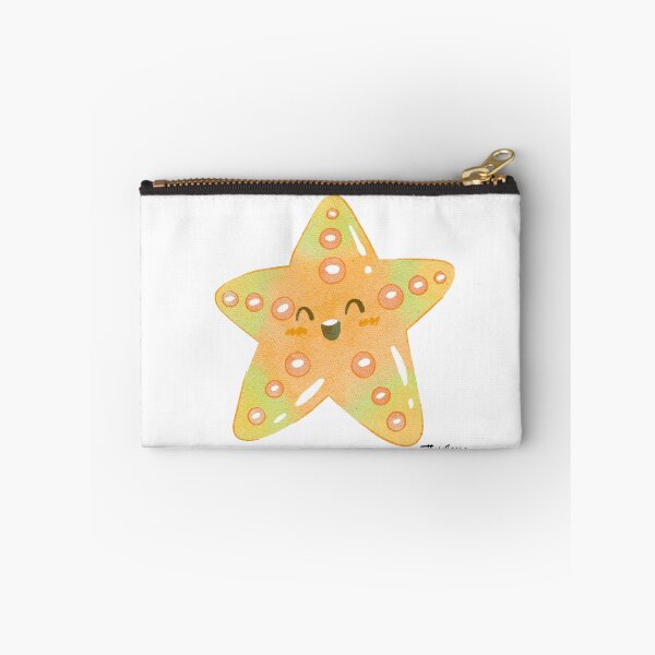 Item preview, Cute Orange Kawaii Starfish - Ocean Friends designed and sold by Theselinara.