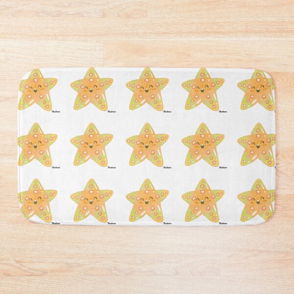 Item preview, Cute Orange Kawaii Starfish - Ocean Friends designed and sold by Theselinara.