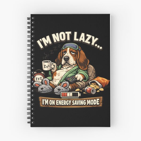 Item preview, Lazy Basset Hound - Energy Saving Mode designed and sold by SidTastic .