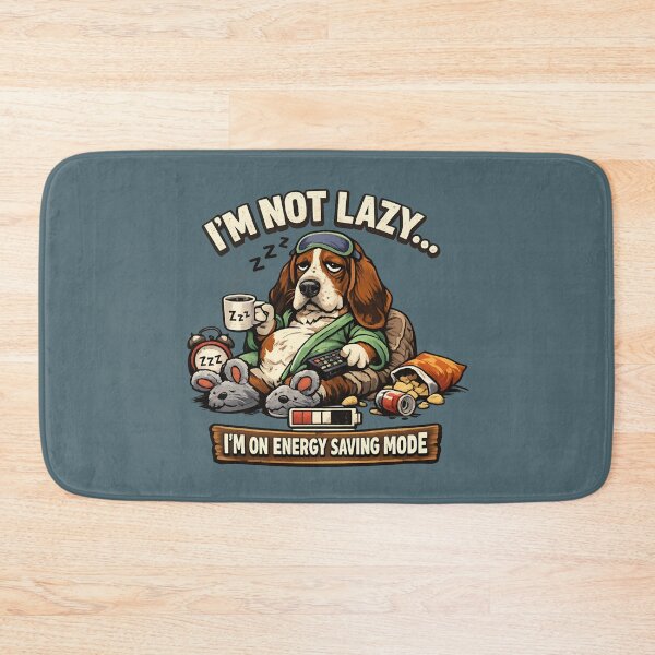 Item preview, Lazy Basset Hound - Energy Saving Mode designed and sold by SidTastic .