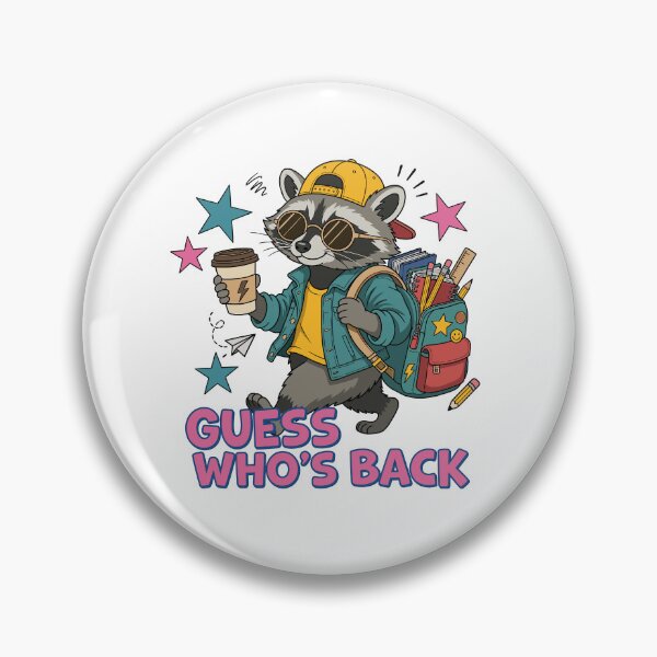 Item preview, Guess Whos Back Raccoon Back to School Boys designed and sold by KroghDs.