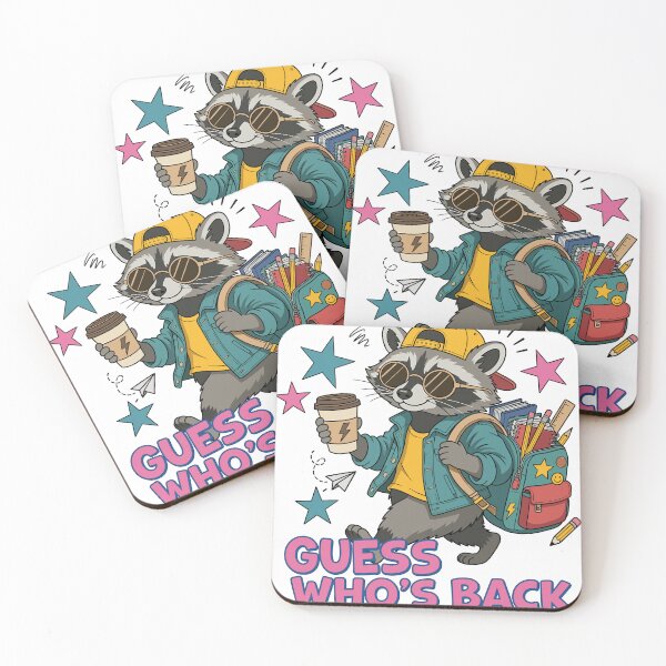 Item preview, Guess Whos Back Raccoon Back to School Boys designed and sold by KroghDs.