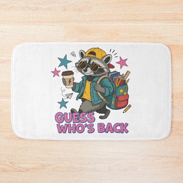 Item preview, Guess Whos Back Raccoon Back to School Boys designed and sold by KroghDs.