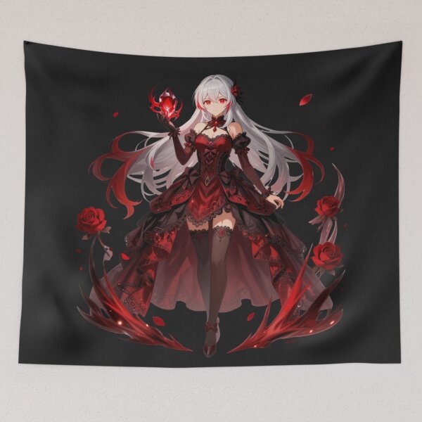 Item preview, Mystical Silver Gothic Anime Girl designed and sold by Revyra Design .