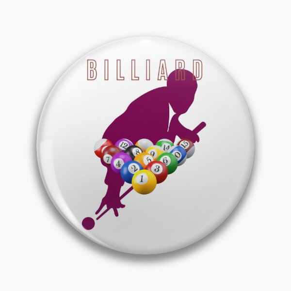 Item preview, Snooker & Pool Lover Billiard Player Silhouette with Pool Balls. designed and sold by LunaPrintCo.