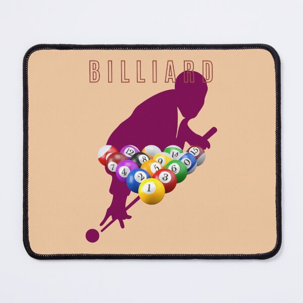 Item preview, Snooker & Pool Lover Billiard Player Silhouette with Pool Balls. designed and sold by LunaPrintCo.