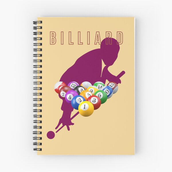Artikelvorschau, Snooker & Pool Lover Billiard Player Silhouette with Pool Balls. entworfen und verkauft von LunaPrintCo.