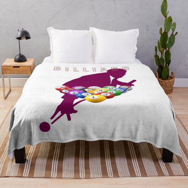 Item preview, Snooker & Pool Lover Billiard Player Silhouette with Pool Balls. designed and sold by LunaPrintCo.