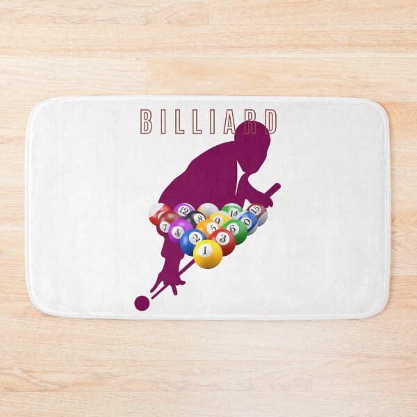 Item preview, Snooker & Pool Lover Billiard Player Silhouette with Pool Balls. designed and sold by LunaPrintCo.