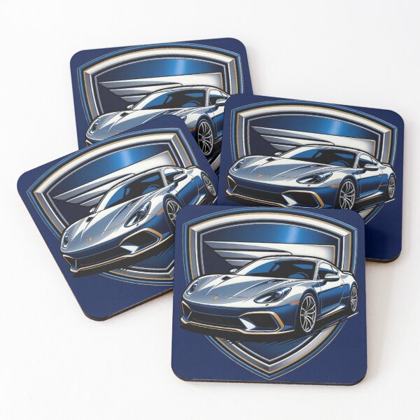 Item preview, Luxury Sports Car Shield Crest Graphic Poster designed and sold by Nexus Space.