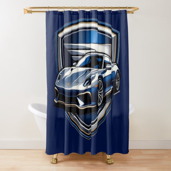 Item preview, Luxury Sports Car Shield Crest Graphic Poster designed and sold by Nexus Space.