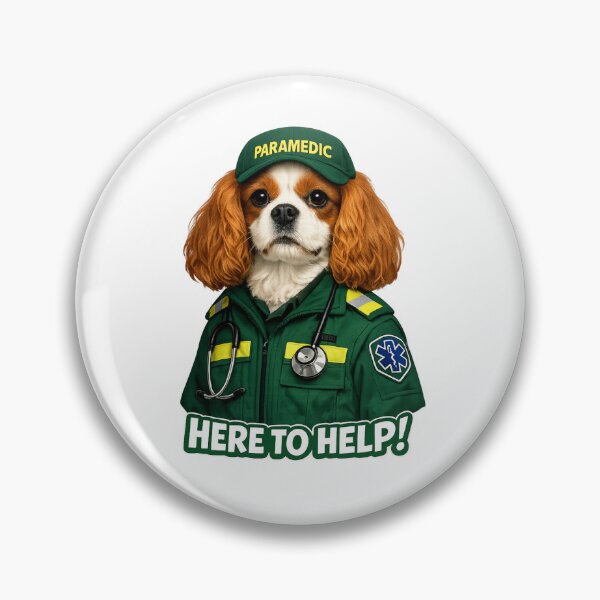 Item preview, Paramedic, Here to help! Blenheim Cavalier designed and sold by SpottyRainbow.