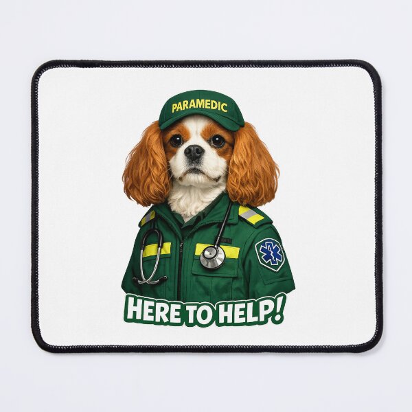 Item preview, Paramedic, Here to help! Blenheim Cavalier designed and sold by SpottyRainbow.