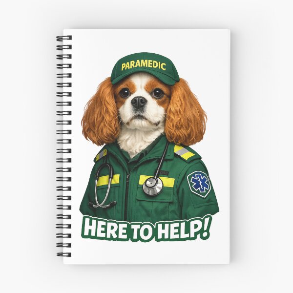 Item preview, Paramedic, Here to help! Blenheim Cavalier designed and sold by SpottyRainbow.