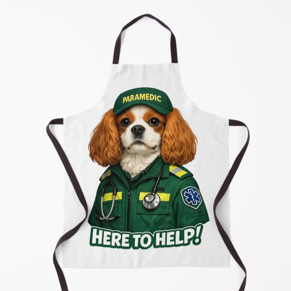 Item preview, Paramedic, Here to help! Blenheim Cavalier designed and sold by SpottyRainbow.