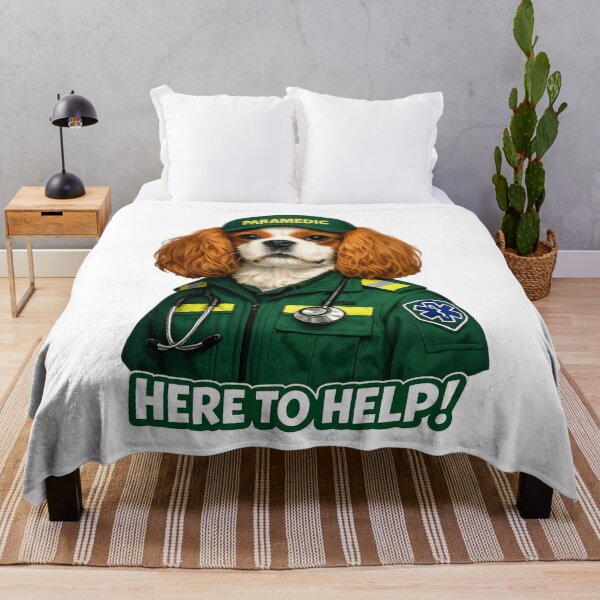 Item preview, Paramedic, Here to help! Blenheim Cavalier designed and sold by SpottyRainbow.