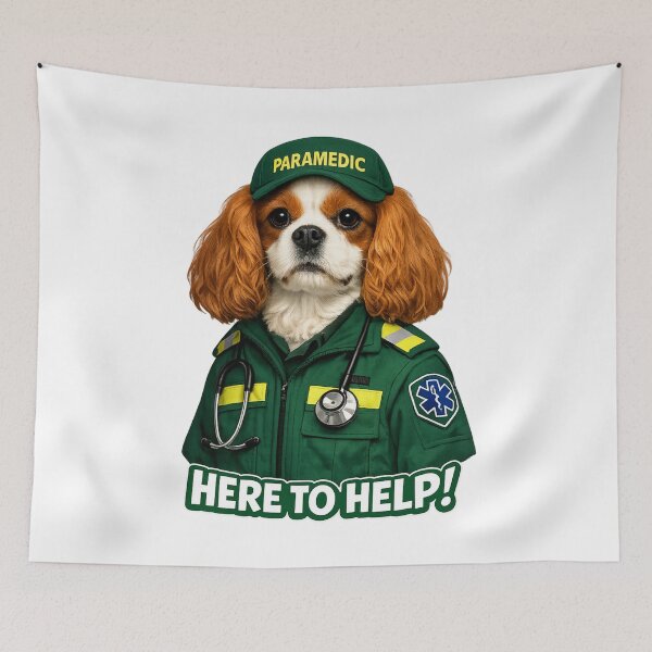 Item preview, Paramedic, Here to help! Blenheim Cavalier designed and sold by SpottyRainbow.