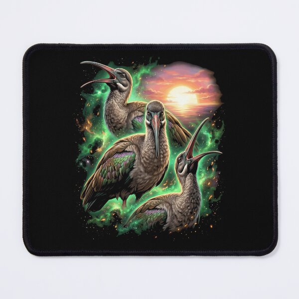 Item preview, Cosmic Hadeda Ibis Birds Green Glow Sunrise Funny designed and sold by d247.