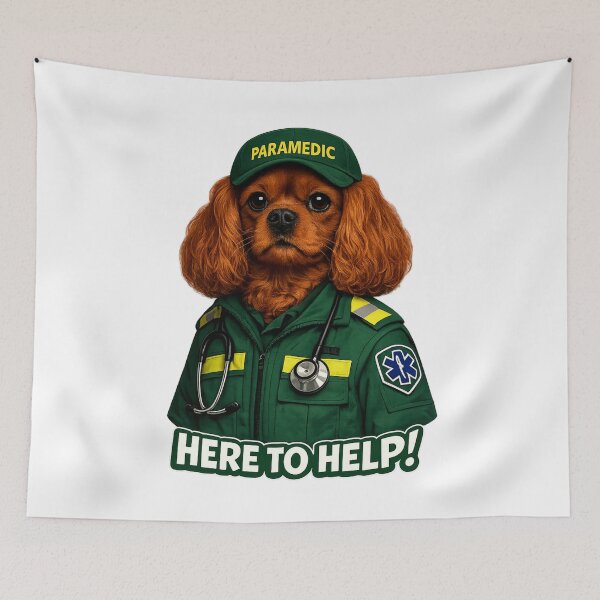 Item preview, Paramedic, Here to help! Ruby Cavalier designed and sold by SpottyRainbow.