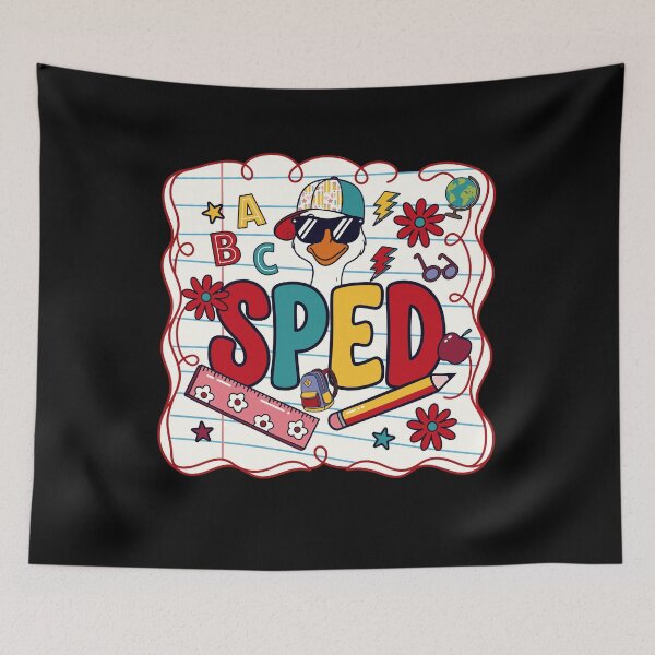 Item preview, Retro SPED Back to School Goose Teacher designed and sold by KroghDs.