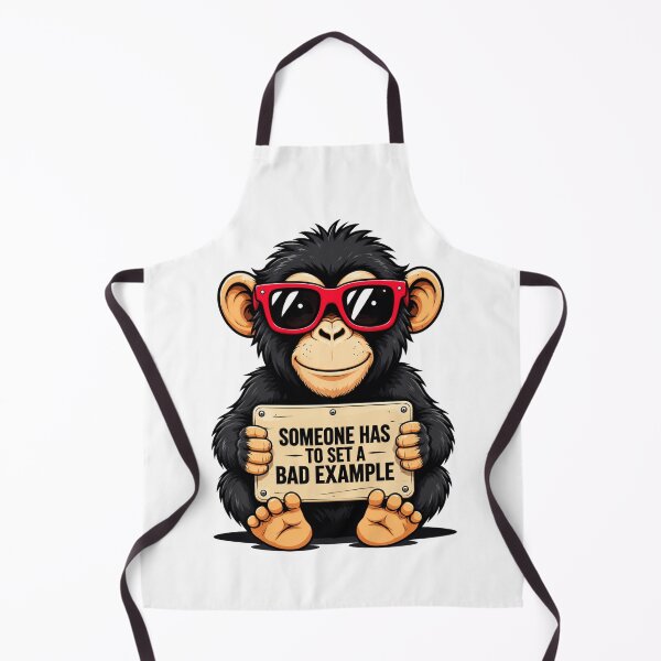 Item preview, Funny Monkey Quote T-Shirt Design | Someone Has To Set A Bad Example | Sarcastic Monkey Graphic Tee | Cool Animal Humor PNG designed and sold by MAStrends.