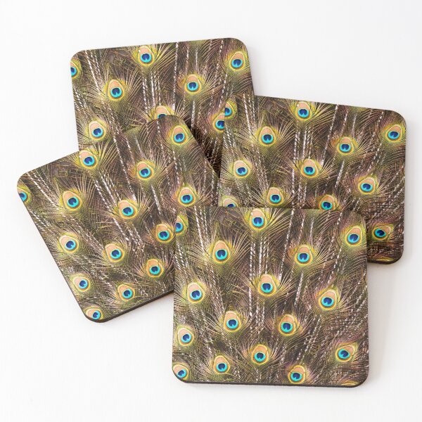 Item preview, Royal Peacock Eyes Abstract Feather Photography designed and sold by Amitphotos.