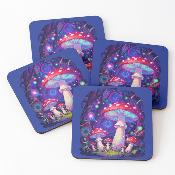 Item preview,  Psychedelic Anime Mushroom Neon Trippy Art designed and sold by GoGreenlove.