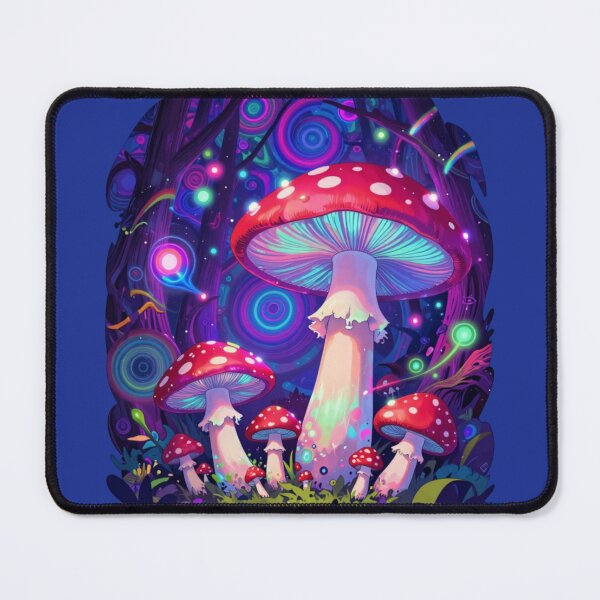 Item preview, Psychedelic Anime Mushroom Neon Trippy Art designed and sold by GoGreenlove.
