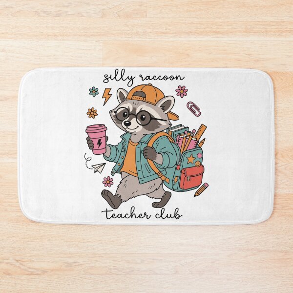 Item preview, Silly Raccoon Teacher Club Back to School designed and sold by KroghDs.