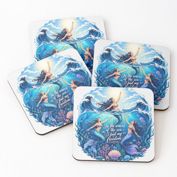 Item preview, Freedom enchanting mermaid art designed and sold by urbanshop7.