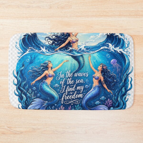 Item preview, Freedom enchanting mermaid art designed and sold by urbanshop7.