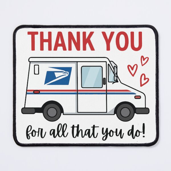 Item preview, USPS Mail Truck Thank You For All That You Do Postal Worker Appreciation designed and sold by raedattia.