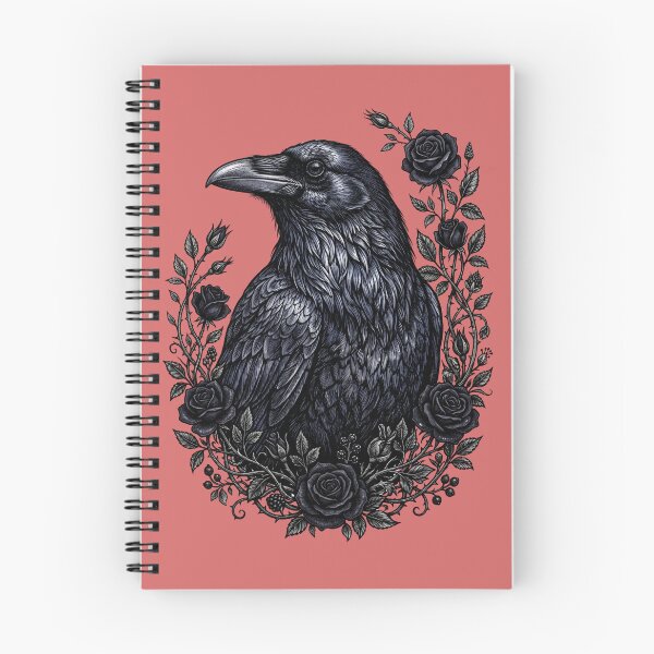 Item preview, Vintage Raven Black Rose Gothic Botanical Art designed and sold by Ortsas.