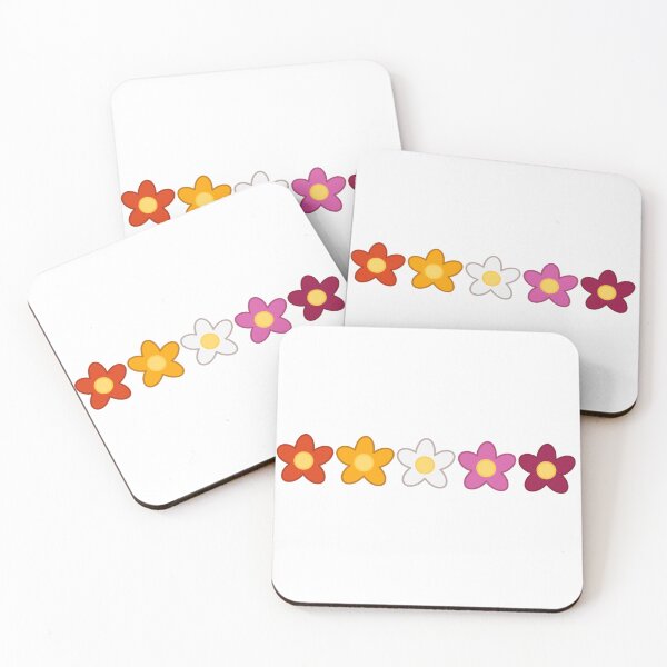 Item preview, Lesbian flag flowers designed and sold by Menascreative.
