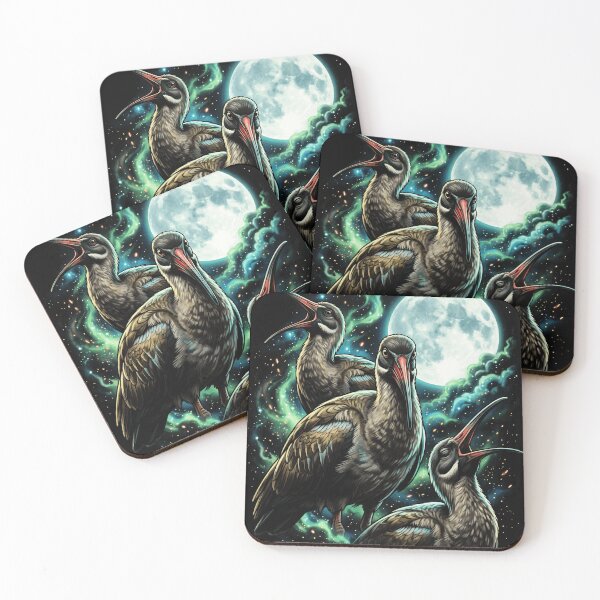 Item preview, Mystical Hadeda Ibis Birds Full Moon Cosmic Night Sky designed and sold by d247.