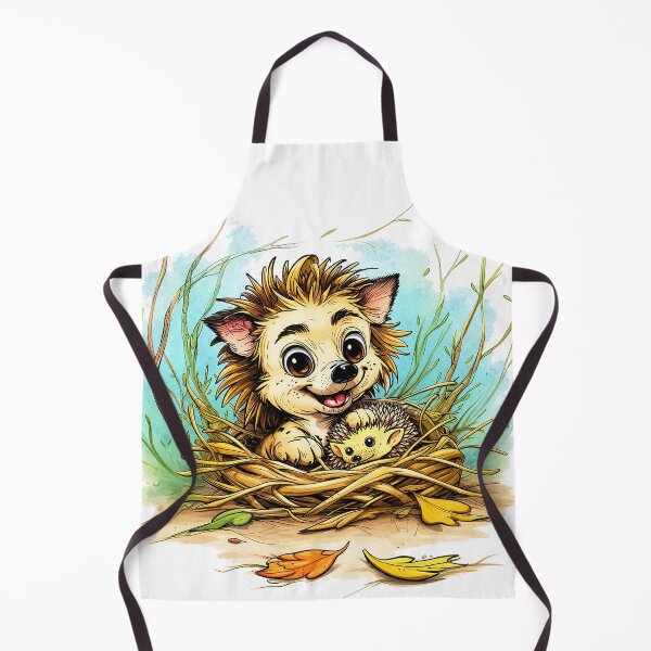 Item preview, Hedgedog – Cute Hedgehog Puppy Hybrid Fantasy Animal Illustration designed and sold by bambooks.tabooks.