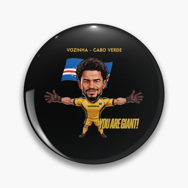 Item preview, Cape Verde Goalkeeper Vozinha Caricature | YOU ARE GIANT! | Cabo Verde Football Fan Art designed and sold by paulo silveira.
