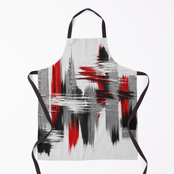 Item preview, Crimson Skyline – Modern Abstract Cityscape designed and sold by Ingorgia Studio.