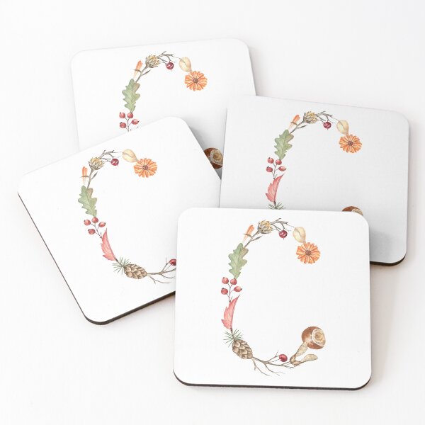 Item preview, Autumn Letter C Monogram designed and sold by Flowersforbear.