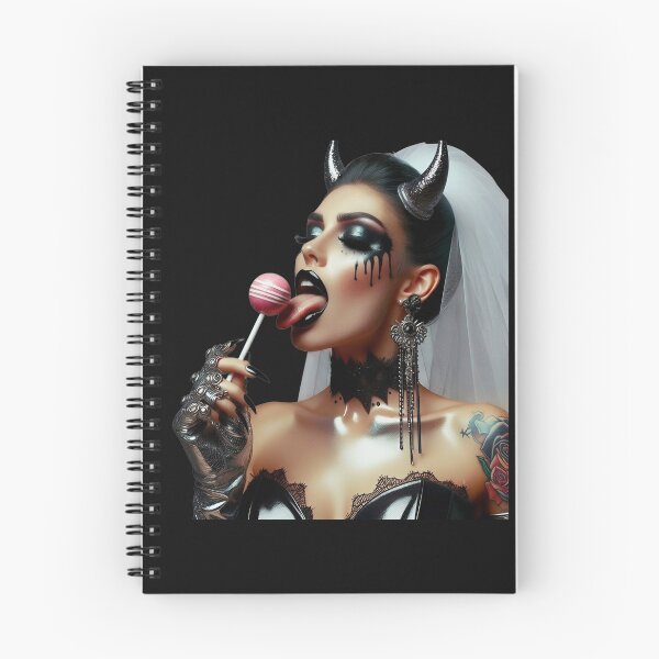 Item preview, Gothic Bride Demon Licking Lollipop designed and sold by Voodoo Store Paranormal Collections.