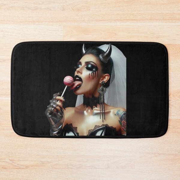 Item preview, Gothic Bride Demon Licking Lollipop designed and sold by Voodoo Store Paranormal Collections.