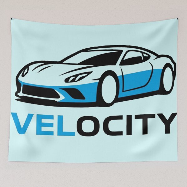 Item preview, Velocity Sports Car Logo Graphic Poster designed and sold by Nexus Space.