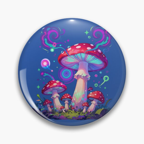 Item preview, Neon Anime Mushroom Psychedelic Japanese Art designed and sold by GoGreenlove.