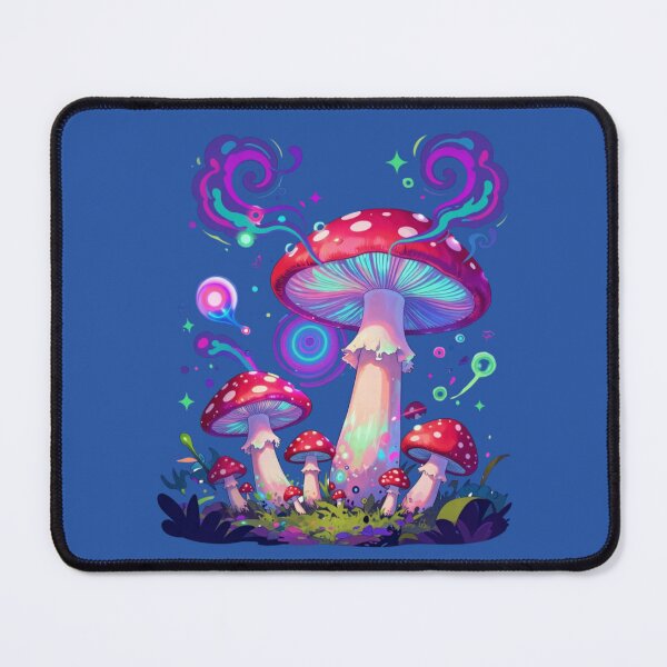 Item preview, Neon Anime Mushroom Psychedelic Japanese Art designed and sold by GoGreenlove.