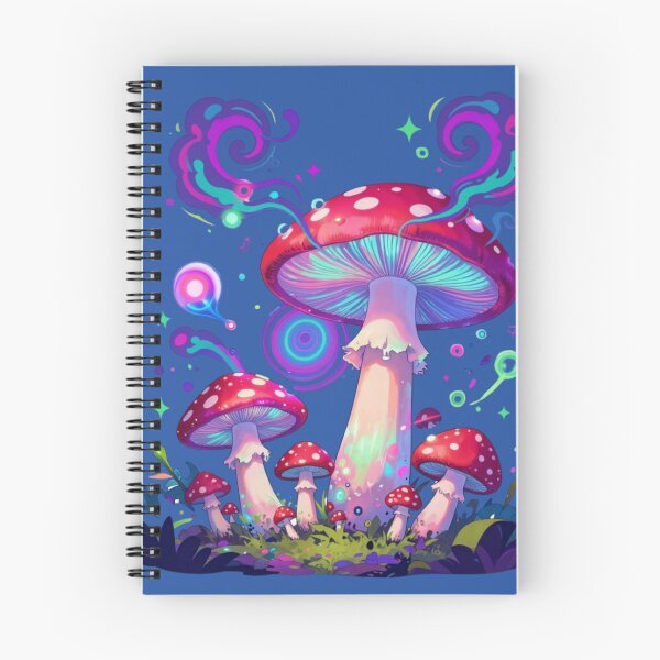 Item preview, Neon Anime Mushroom Psychedelic Japanese Art designed and sold by GoGreenlove.
