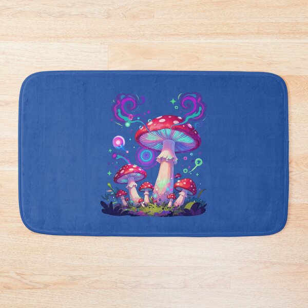 Item preview, Neon Anime Mushroom Psychedelic Japanese Art designed and sold by GoGreenlove.